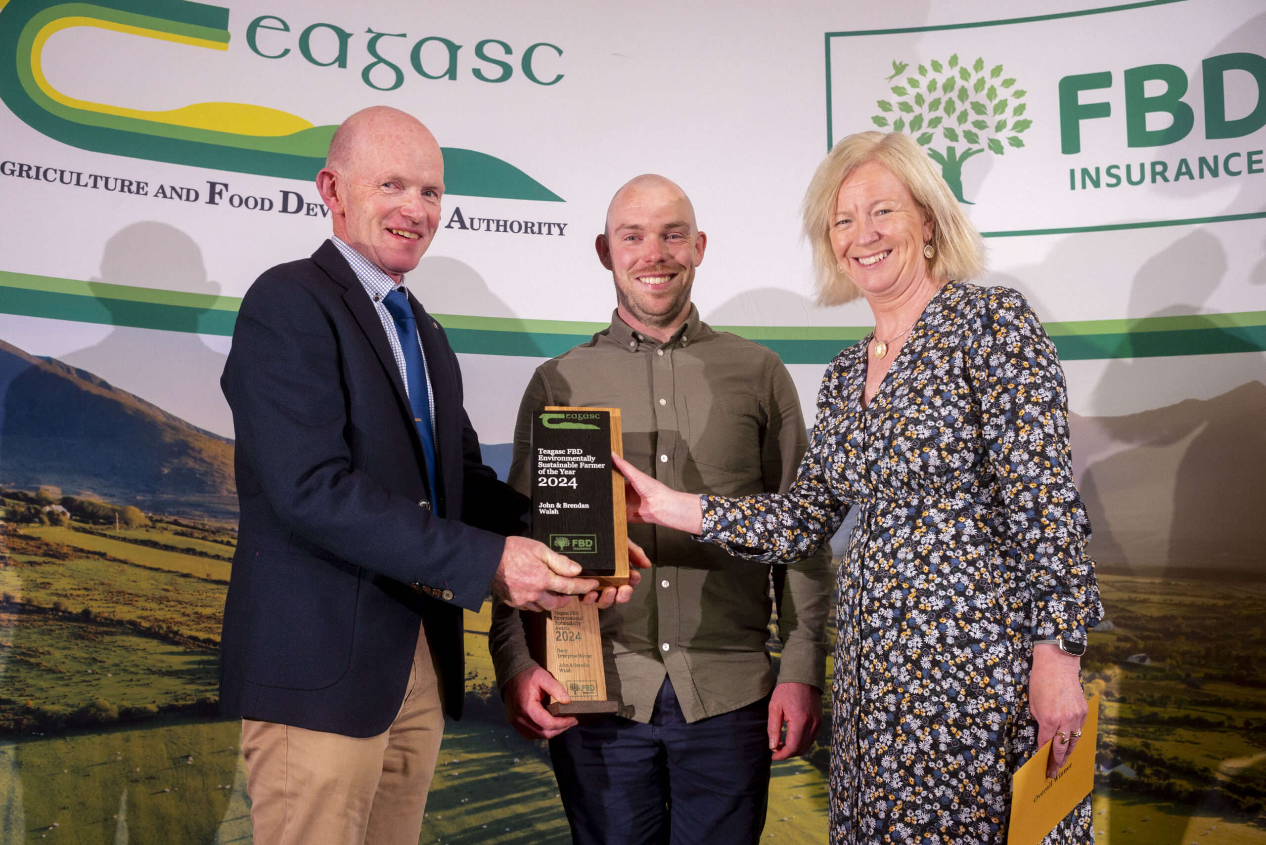 John and Brendan Walsh win the Teagasc / FBD Environmental Sustainability Awards 2024 
