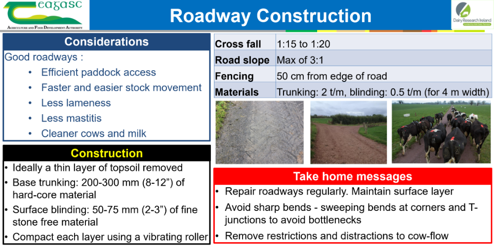 Good grazing infrastructure Roadway Construction