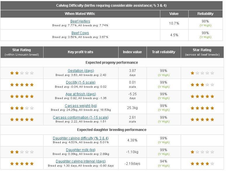 Eurostar details for bull