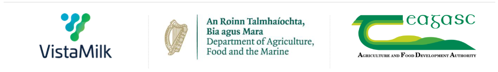 AgNav funding: The Department of Agriculture, Food and Marine Thematic Research Call 2023,	Vista Milk , Teagasc