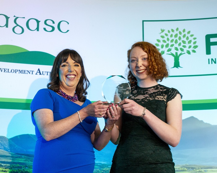Alana King and Anne Marie Butler at the Teagasc FBD Student of the Year Awards