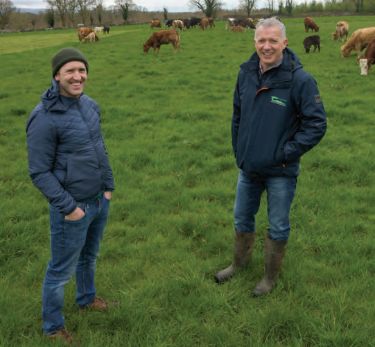 Aonghusa Fahy and Gabriel Trayers pictured on farm