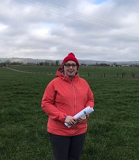 Caroline O'Sullivan pictured on Curtins Farm