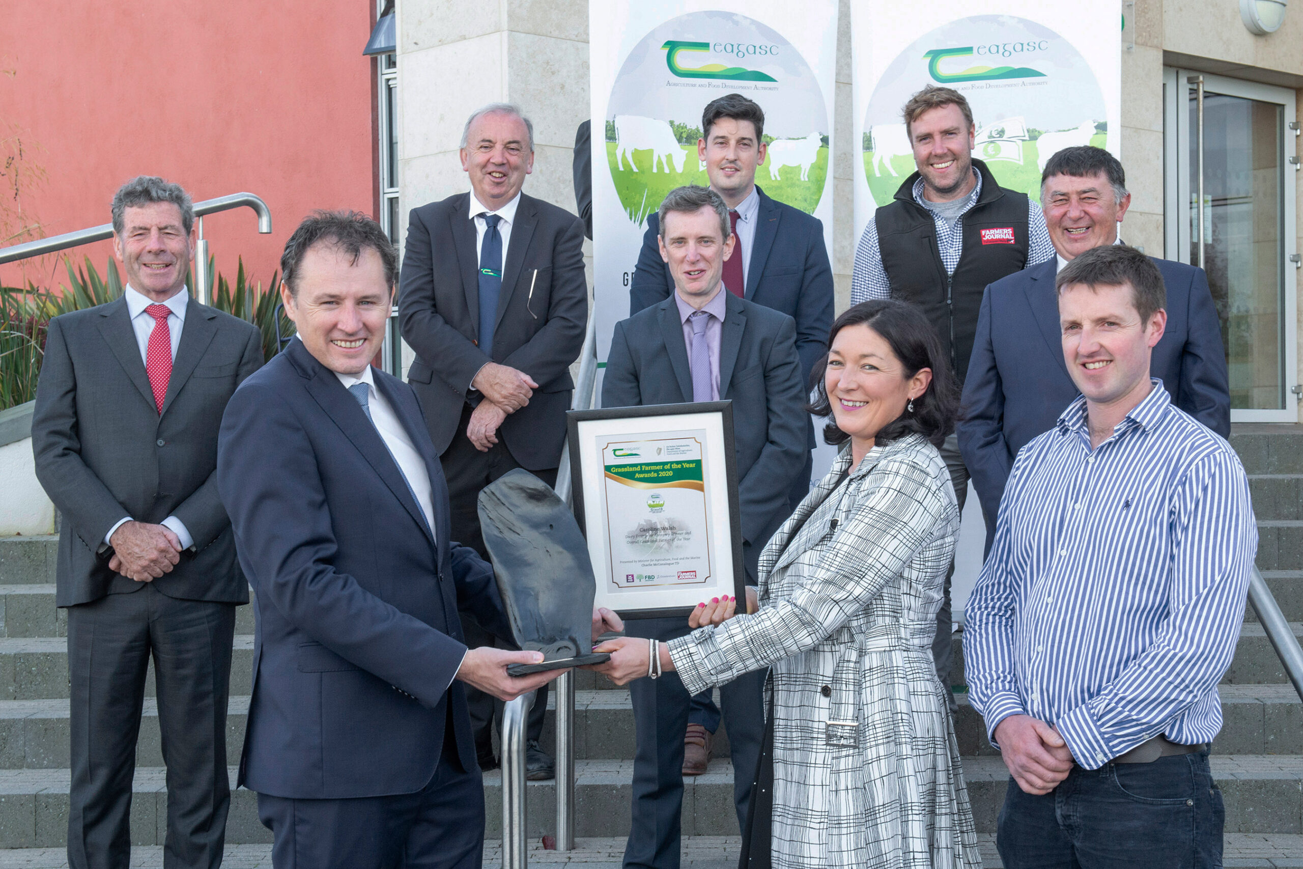 Minister McConalogue present Awards to Top Grassland Farmers