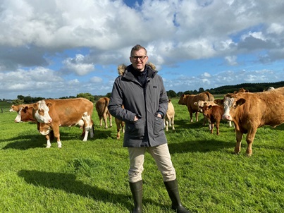 Cathal Irwin with animals