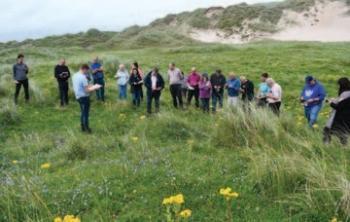 Chris Hanrahan, Teagasc advisor, facilitating the Mayo KE WAN group