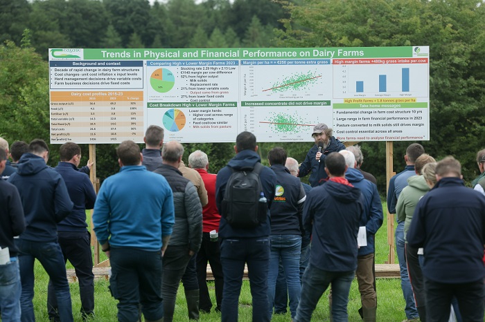 Dr Joe Patton centre speaking at the Ballyhaise open day