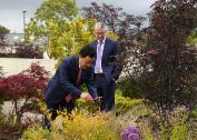 Pictured taking note of a plant species of interest at Teagasc, Ashtown