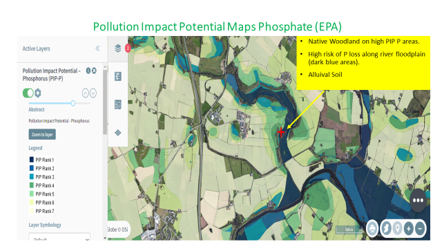EPA Pollution Impact Potential Maps Phosphate