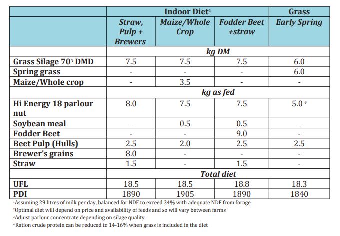 Milking Cow Diets to Meet Requirements Using Limited Silage