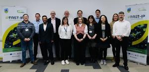 : Pictured at the AgTechUCD Innovation Centre at UCD Lyons Farm are participants