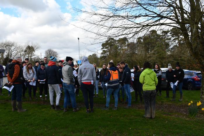 Farmland Biodiversity day SETU students at Johnstown Castle