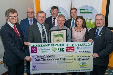 Gerard Dineen Beef Enterprise award winner Grassland farmer 2017