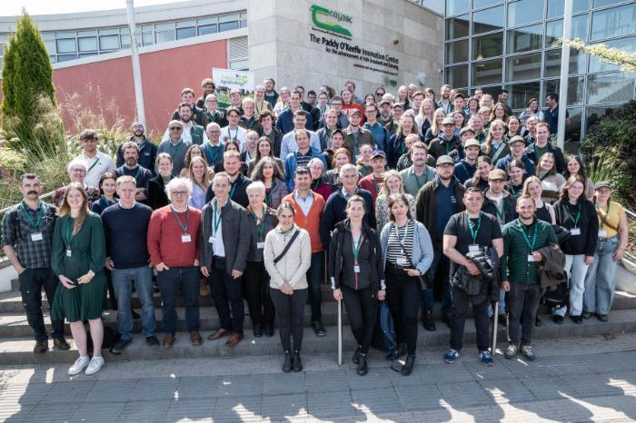 European members of the Grazing4AgroEcology project group are pictured on a visit to Teagasc Moorepark, Fermoy, Co Cork. Picture: O'Gorman Photography.
