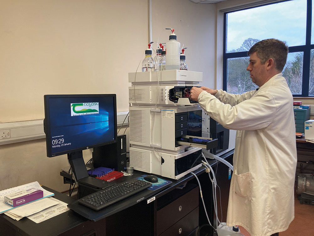 Teagasc Principal Research Officer Martin Danaher at work in the laboratory