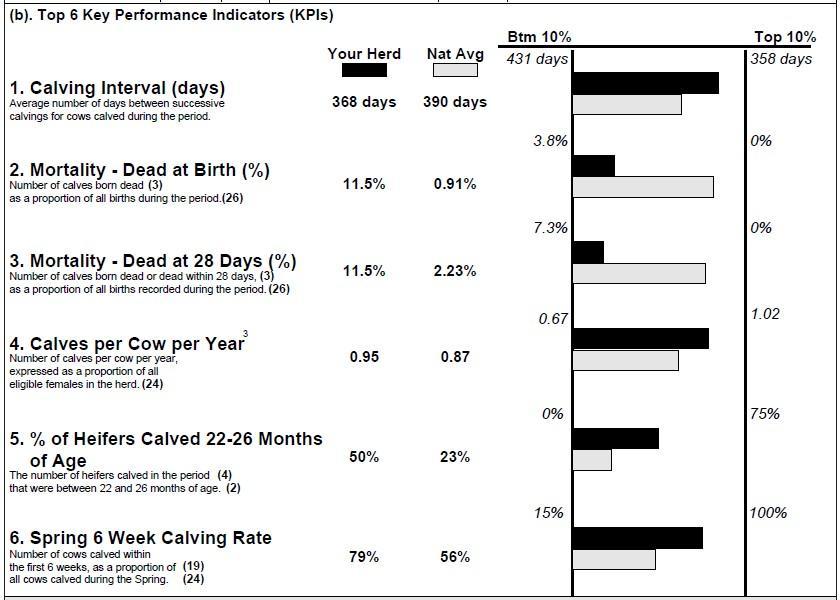 ICBF calving performance report