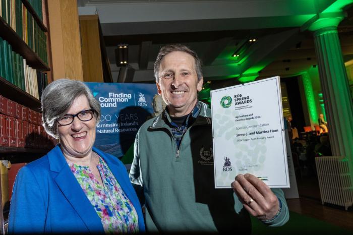 James and Martina Ham from Westmeath were recipients of the Special Commendation Award