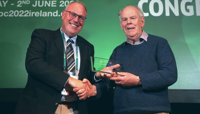 John Burke receives World Potato Congress Industry Award