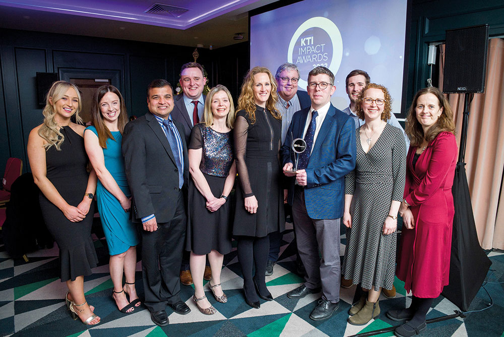 Teagasc’s collaboration with partners to test chlorate residue levels won the Industry Engagement Award at the 2022 Knowledge Transfer Ireland Impact Awards