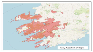 Graphic showing Kerry West Cork Co-operation area