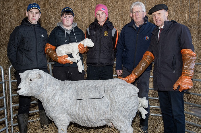 Pictured at the launch in Pallaskenry Agricultural College are Agri Aware Farm Safety First competition winners are: Michael Heaphy, Mark Griffin and Robbie Scanlan from St Michael's College, Listowel, Co. Kerry with Niall Blake, Lecturer, Pallaskenry Agricultural College and Minister Healy-Rae.