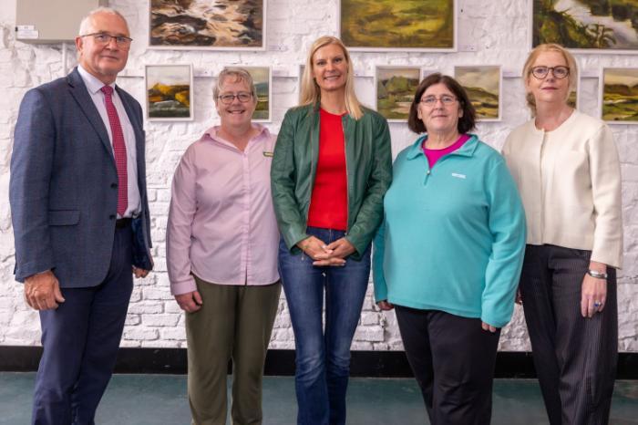 Pictured at the launch of National Hedgerow Week at the Farmland Biodiversity Event in Birr Castle are from left to right: Pat Murphy, Head of Environment Knowledge Transfer, Teagasc; Dr Catherine Keena, Teagasc Countryside Management Specialist; Pippa Hackett, Minister of State for Land Use and Biodiversity in the Department of Agriculture; Catherine Casey, Head of Climate Change, The Heritage Co