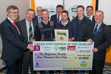 Grassland farmer Leinster winners Heffernen family