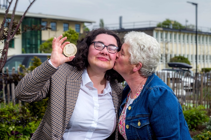 Lorna Twomey, winner of the Teagasc Walsh Scholars Gold Medal award 2024 with her mother Mary Twomey.