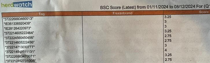 BCS results