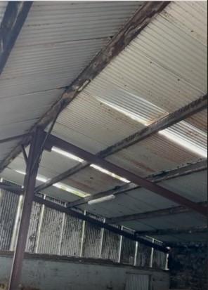 Raised sheeting in weanling shed