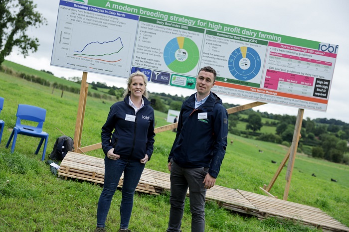 Margaret Kelleher and Anthony Mulligan pictured at the Ballyhaise 2024 Dairy Open Day