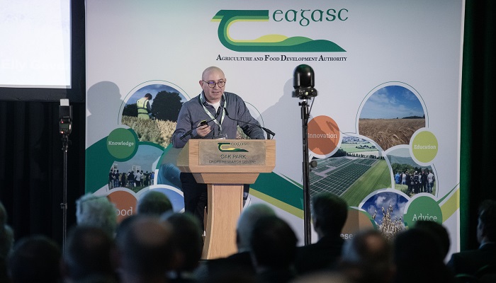 Mark Fenelon speaking at the 2024 National Tillage Conference