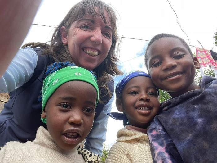 Meeting families was a powerful experience and one that will remain with Edna and Anne Marie