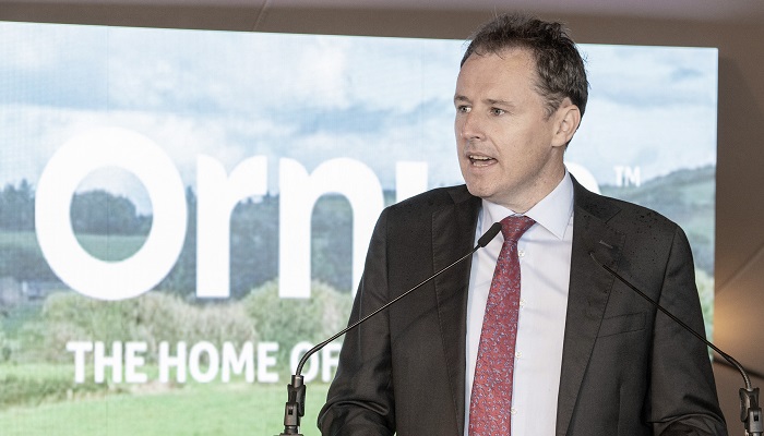 Minister Charlie McConalogue speaking at Moorepark '23