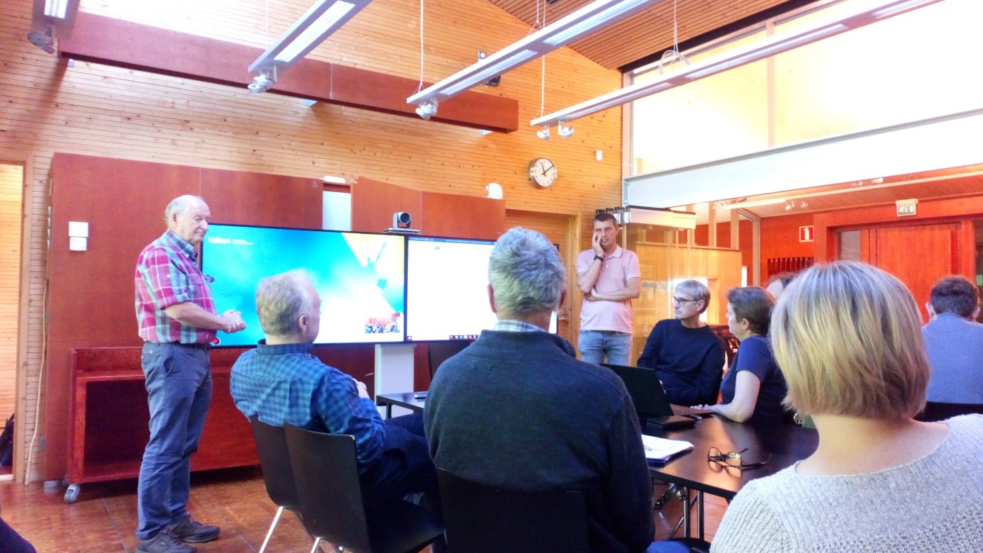 Oliver Sheridan presenting about Irish Forestry and birch breeding