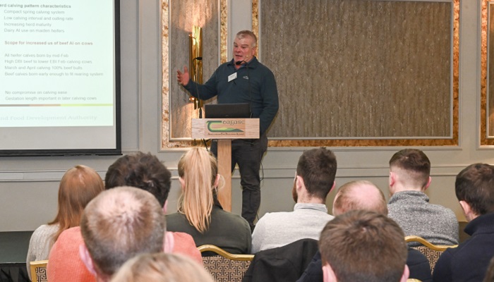 Pat O'Farrell speaking at the DB500 conference in Clonmel