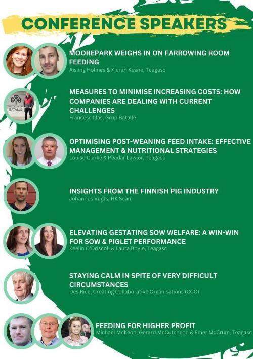 Pig Farmers Conference 2023 flyer, all information in body pf article
