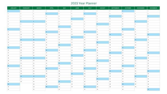 Yearly Planner 2023