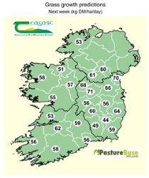 Predicted Grass growth map Grass10 July 5