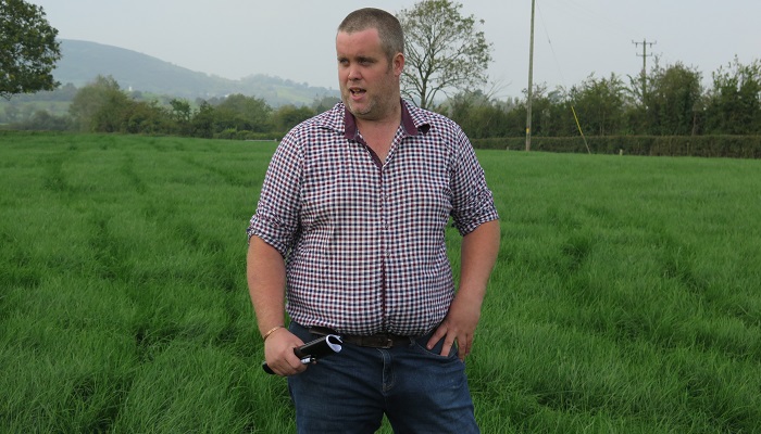 Sean Barry pictured on farm