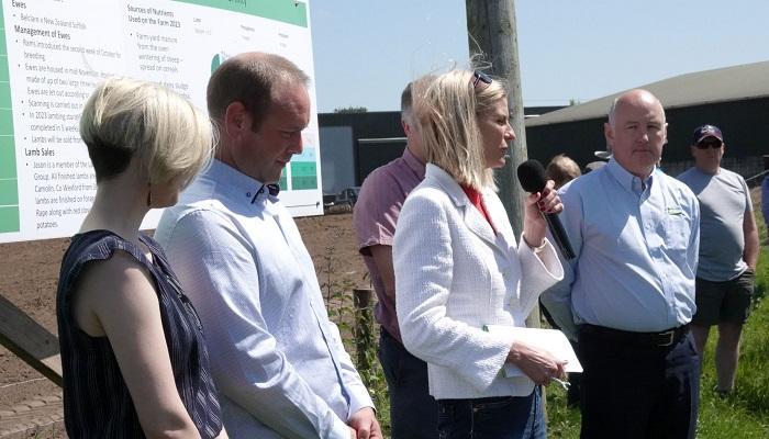 Senator Pippa Hackett open the Growing Organic farm walk