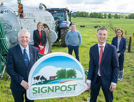 Teagasc Bord Bia and farmer