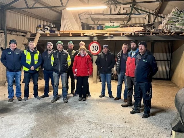 Some of the farmers that attended the Teagasc Pre Lambing Workshop in Glencolmcille