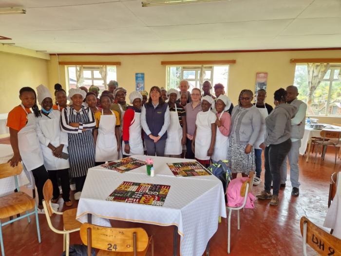 Students completed a five week course in hospitality in Baraka College