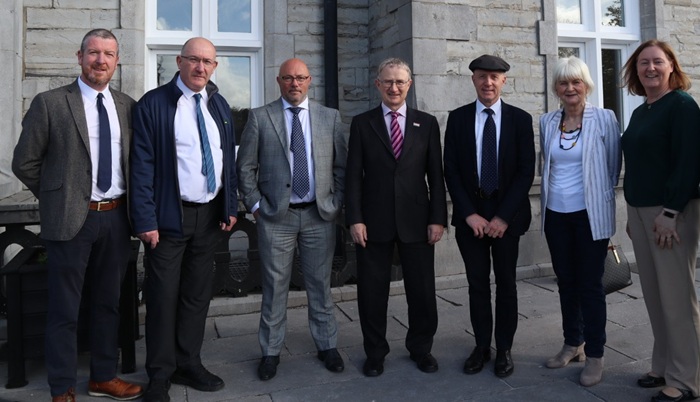 Pictured at Talking Timber, which took place on Tuesday, 15 April in the Clayton Hotel, Sligo are: James Keane, Teagasc Regional Manager Sligo/ Leitrim/ Donegal; Tom Houlihan, Acting Head of the Teagasc Forestry Development Department; John Spink, Head of the Teagasc Crops, Environment and Land Use Programme; Professor Frank O’Mara, Teagasc Director; Minister of State at the Department of Agricul