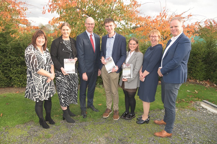 Pictured at the Teagasc / UCD 2024 Knowledge Transfer Conference were (L-R): Liz O’Sullivan, (Teagasc), Rachel Clancy (Teagasc), Dr. Stan Lalor (Teagasc), Bryan Twomey (FDC Group), Dr. Monica Gorman (UCD),Emily Gowing (Teagasc) and Mark Gibson (Teagasc). Rachel Clancy, Bryan Twomey and Emily Gowing all recently completed the MSc in Agricultural Innovation Support with UCD and were awarded prizes f