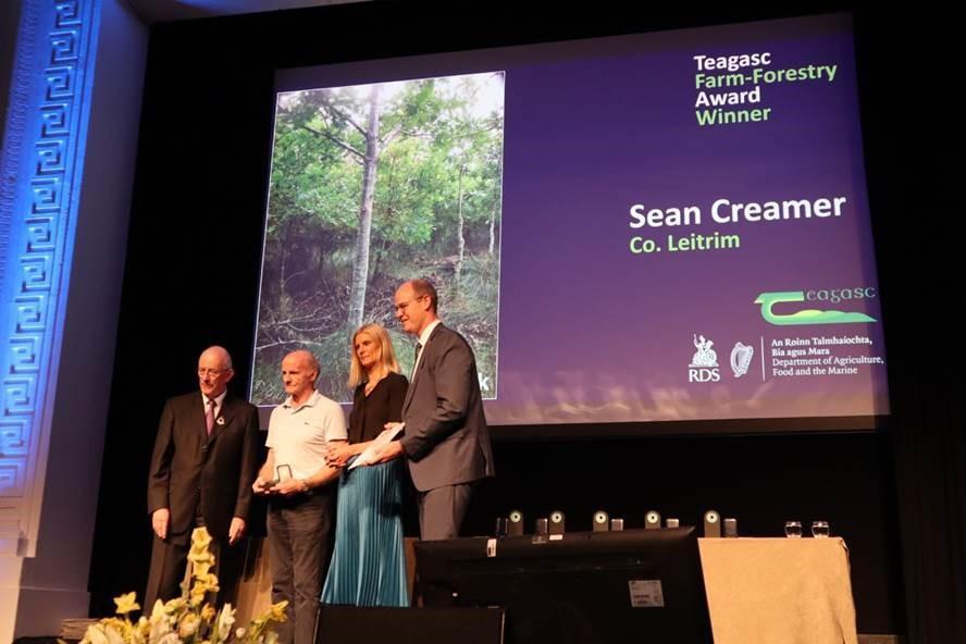 Leitrim farmer Sean Creamer wins 2023 RDS Teagasc Farm Forestry Award