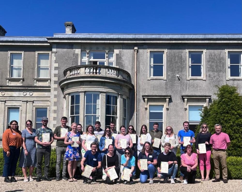 Teagasc hosts group of advisors from Europe for the Young EUFRAS Training and Mentorship Programme