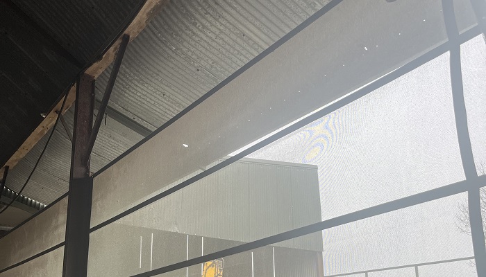 gale breaker installed on Peter Byrnes shed