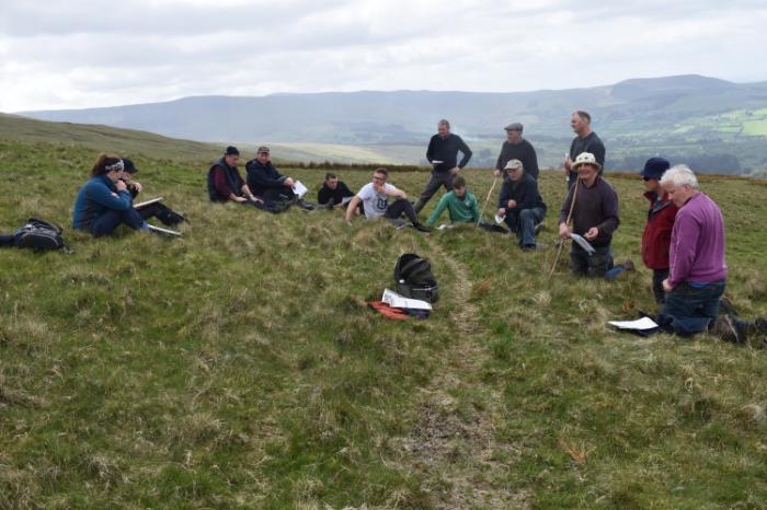 a group of people on a  habitat walk
